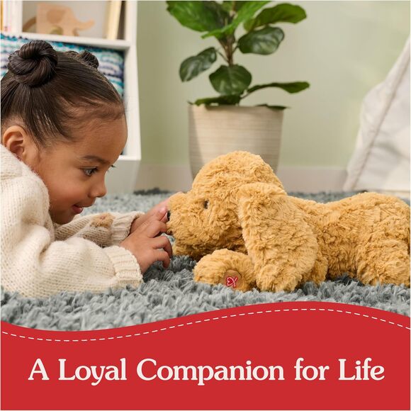 Muttsy Dog Plush 14 Inch Brown Premium Stuffed Animal Puppy Toy for Kids Ages 1+ - Picture 2 of 8